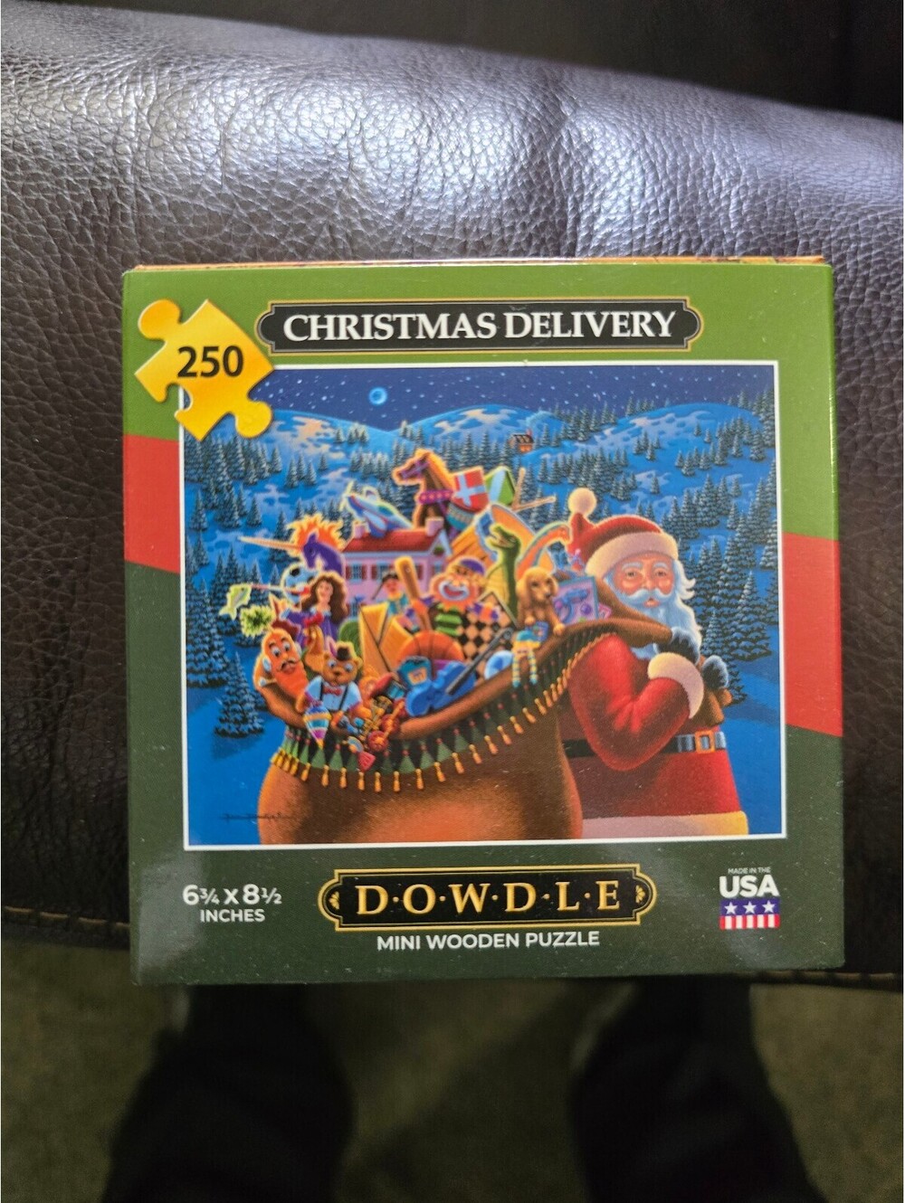 Dowdle Christmas Delivery 250 Pc Mini Wooden Jigsaw Puzzle Eric Dowdle Complete